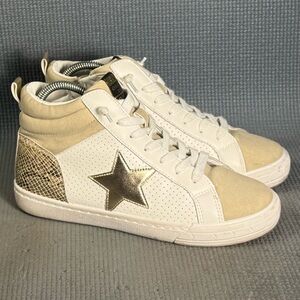 Vintage Havana Axel High Top White/Cream Fashion Sneakers Women’s Size 8.5